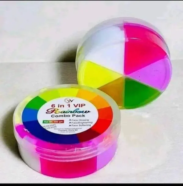 6 in 1 Rainbow Combo beauty face pack ( 500 gram)